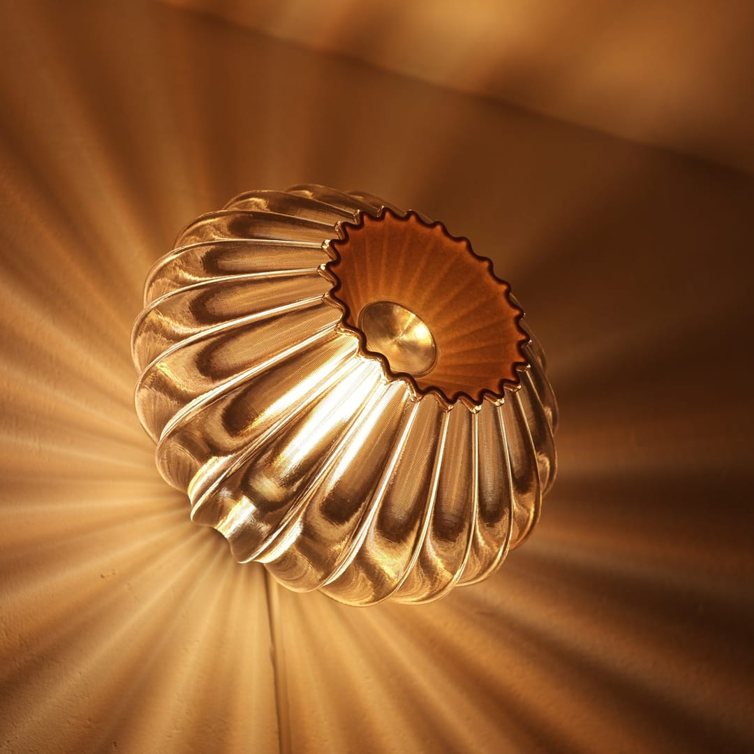 Świecąca lampa Reflective z druku 3D